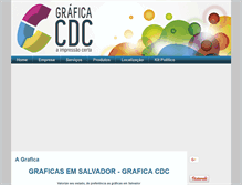 Tablet Screenshot of graficacdc.com.br